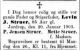 Levin Struers dødsannonce i Kolding Folkeblad 22. jan. 1903