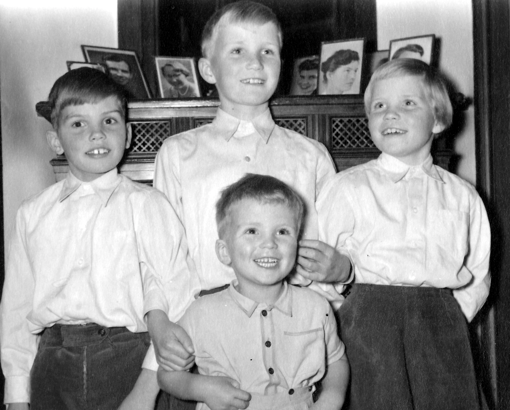 Ole, Tine, Morten og Poul 1955