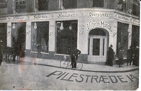 Vilhelm Muncks butik i Pilestræde 14